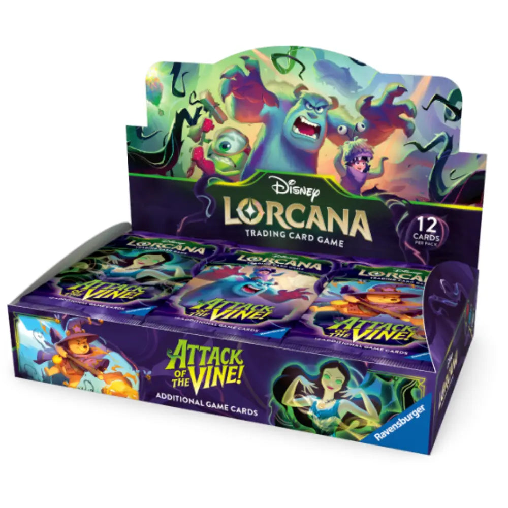 Disney Lorcana Attack of the Vine Booster Display mit 24 Packs – bei CardsRfun
