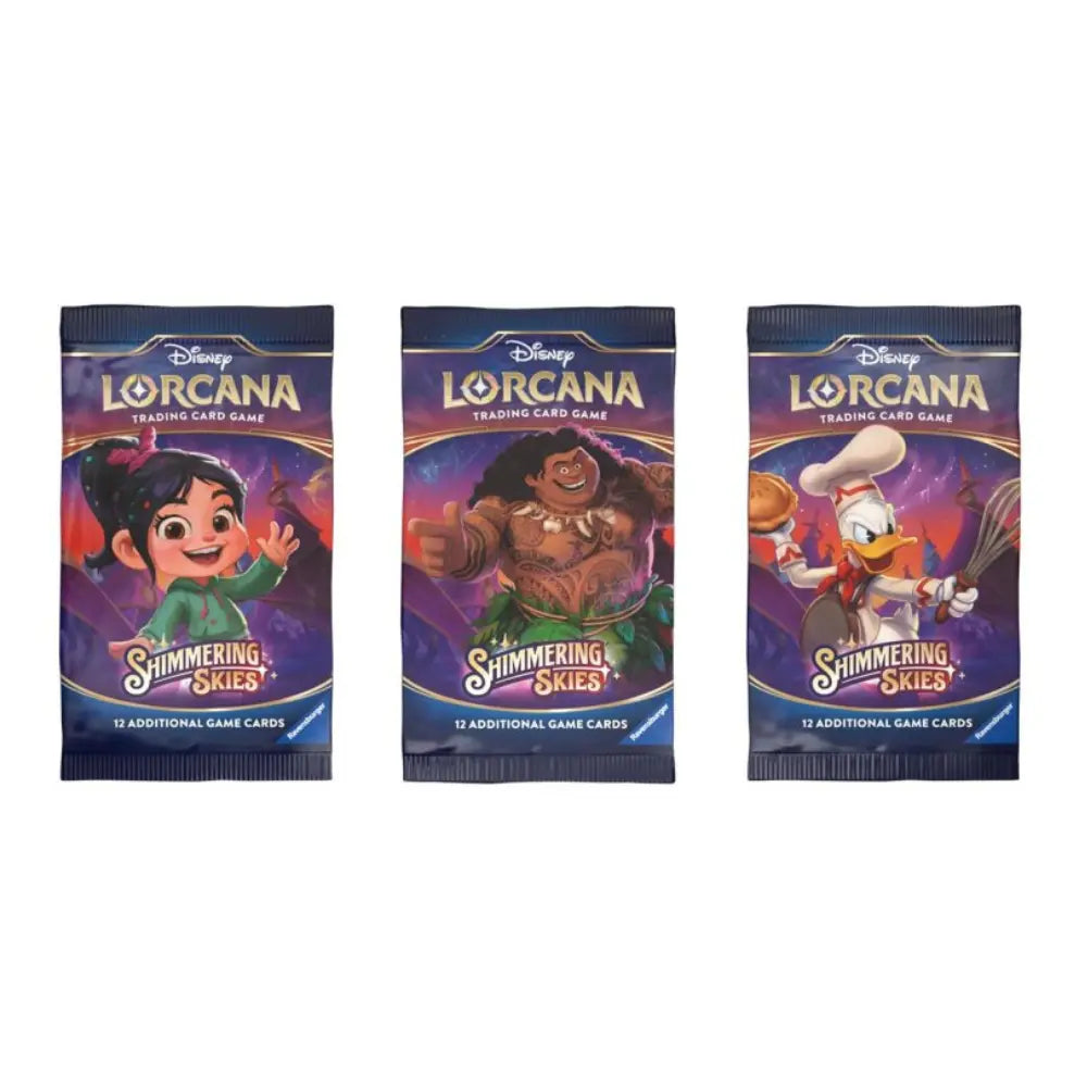 Disney Lorcana Shimmering Skies Booster-Artworks – Vanellope, Moana & Donald – bei CardsRfun