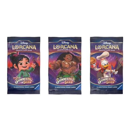 Disney Lorcana Shimmering Skies Booster-Artworks – Vanellope, Moana & Donald – bei CardsRfun