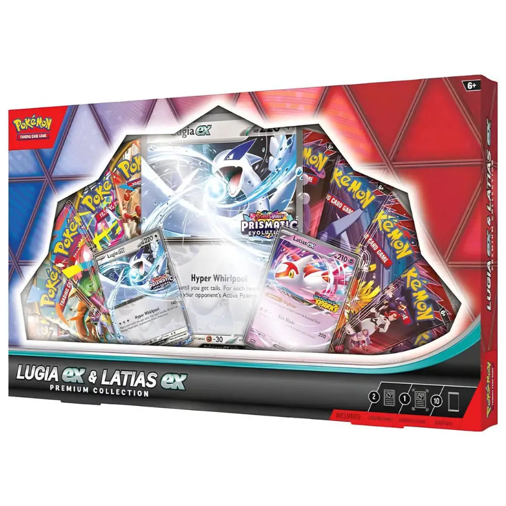 Pokemon Lugia ex & Latias ex Premium Collection Box – mit Oversize Lugia ex und 10 Booster Packs