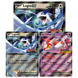 Pokemon Lugia ex & Latias ex Premium Collection – alle drei Promo-Karten: Lugia ex Oversize und Standard, Latias ex mit PRE-Stempel