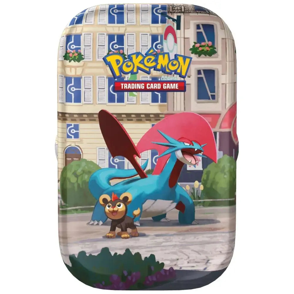Lumiose City Mini Tin Salamence & Litleo – Kalos Innenstadt, Pokemon TCG EN