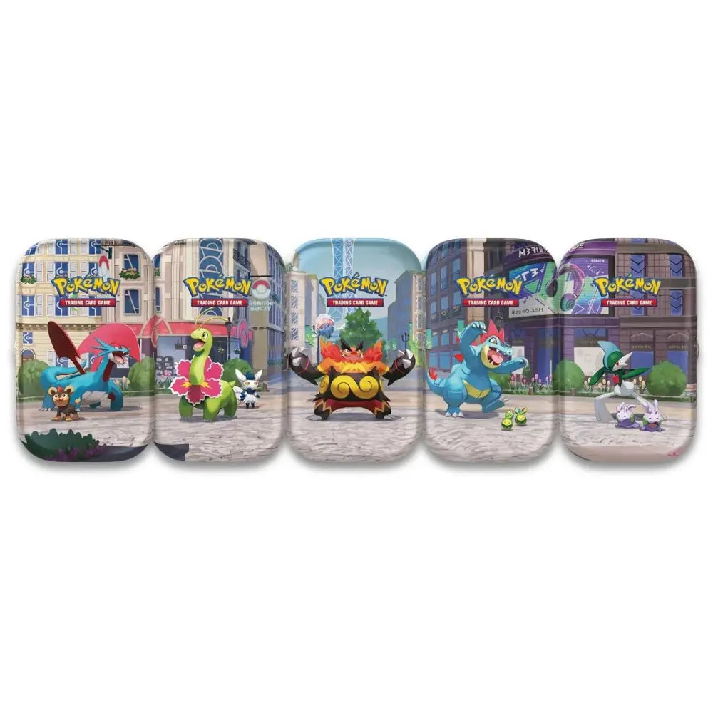 Alle 5 Lumiose City Mini Tins – Salamence, Meganium, Emboar, Feraligatr, Gallade