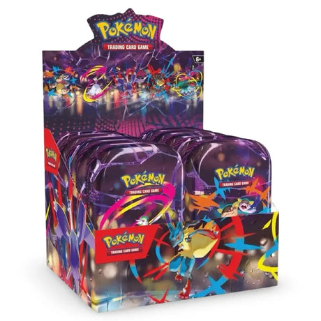 Pokemon Mega Heroes Mini Tin Display – Komplette Box mit allen 5 Varianten, Mega Lucario und weitere Mega-Pokemon-Tins