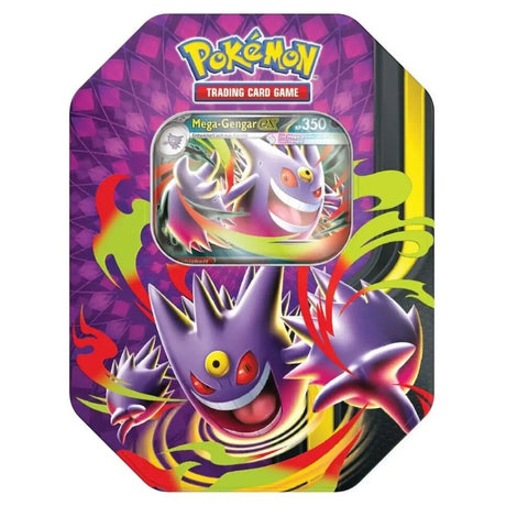 Pokemon Mega Mondschein Tin Mega Gengar ex – MEP 073 holo Promo, lila Tin, Deutsch