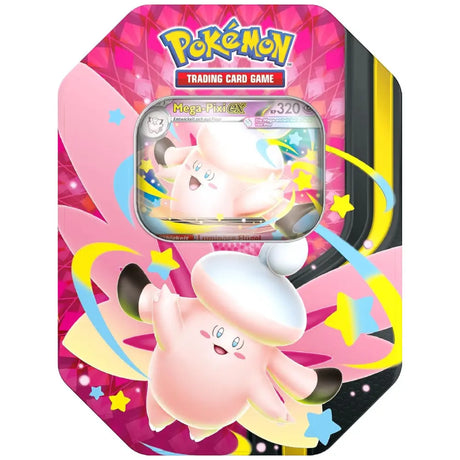 Pokemon Mega Mondschein Tin Mega Pixi ex – MEP 072 holo Promo, rosa Tin, Deutsch