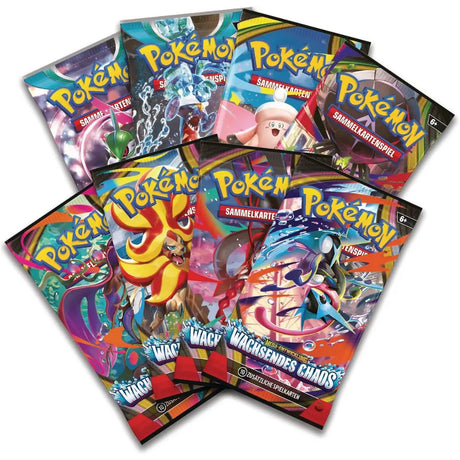 Pokemon Mega-Quajutsu-ex Premium-Kollektion – 8 Booster Wachsendes Chaos – bei CardsRfun