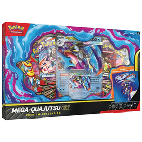 Pokemon Mega-Quajutsu-ex Premium-Kollektion Box Vorderseite – bei CardsRfun