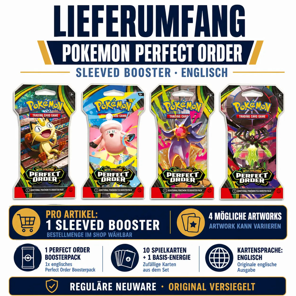 Pokemon Perfect Order Sleeved Booster