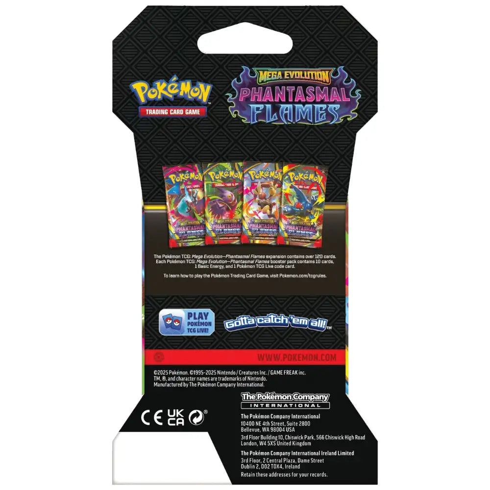 Pokemon Phantasmal Flames- Sleeved Booster CardsRfun