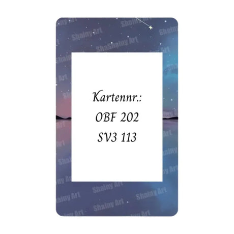 Pii Extended Art Acryl Case Kartennummer OBF 202 – bei CardsRfun