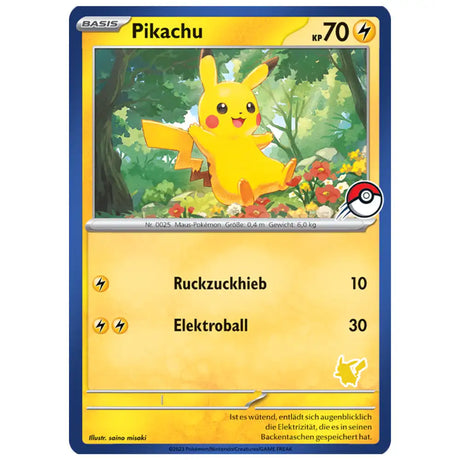 Pikachu - Pikachu & Pokeball Stempel- Mein erstes Spiel (DE) CardsRfun