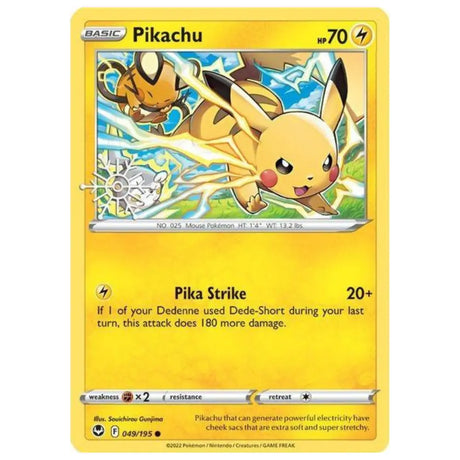 Pokemon Pikachu SIT 049/195 Silver Tempest Schneeflocke Stempel – bei CardsRfun