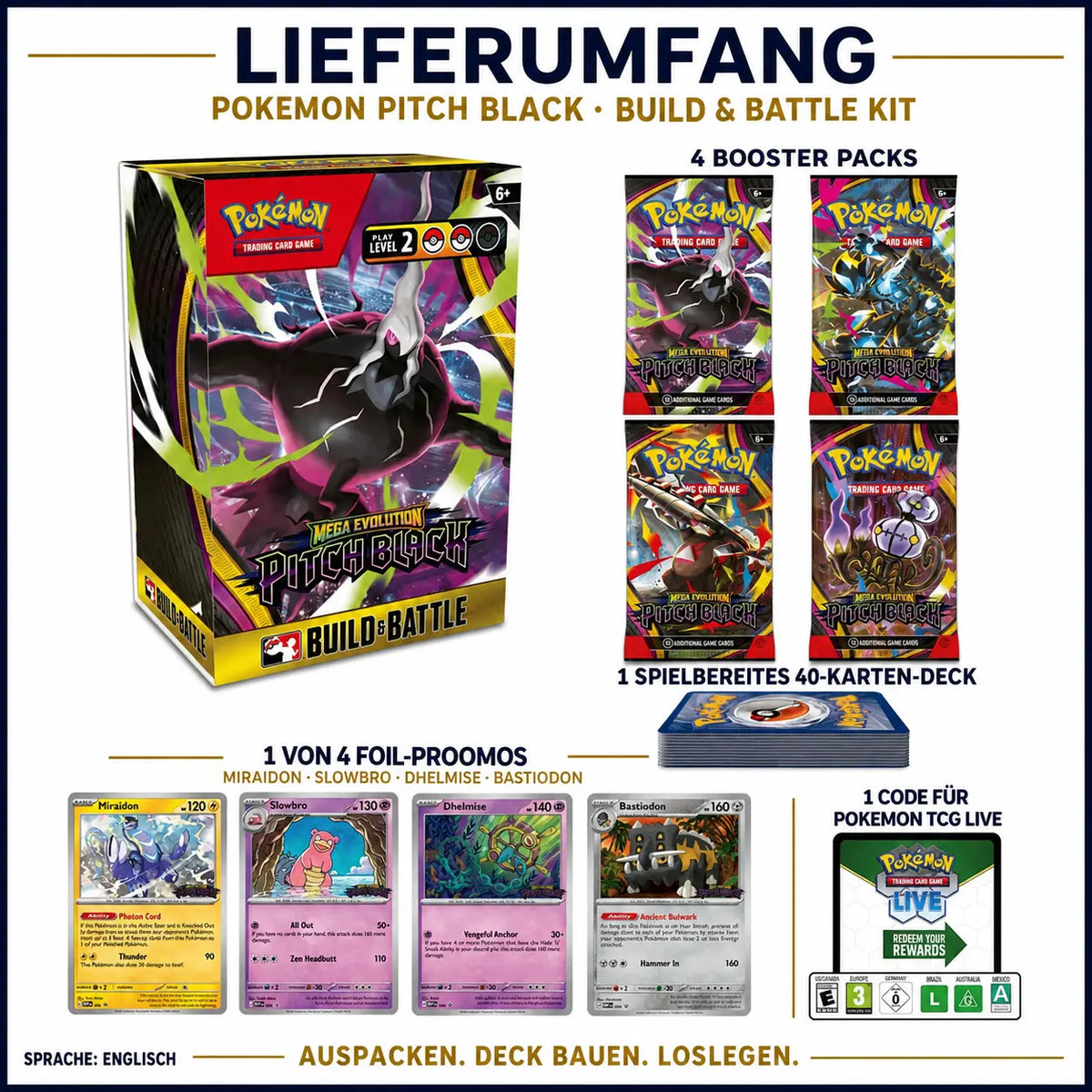Pokemon Pitch Black - Build & Battle Kit