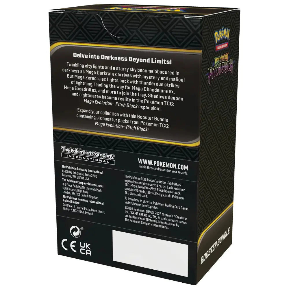 Pokemon Pitch Black Booster Bundle – 6 englische Pitch-Black-Booster