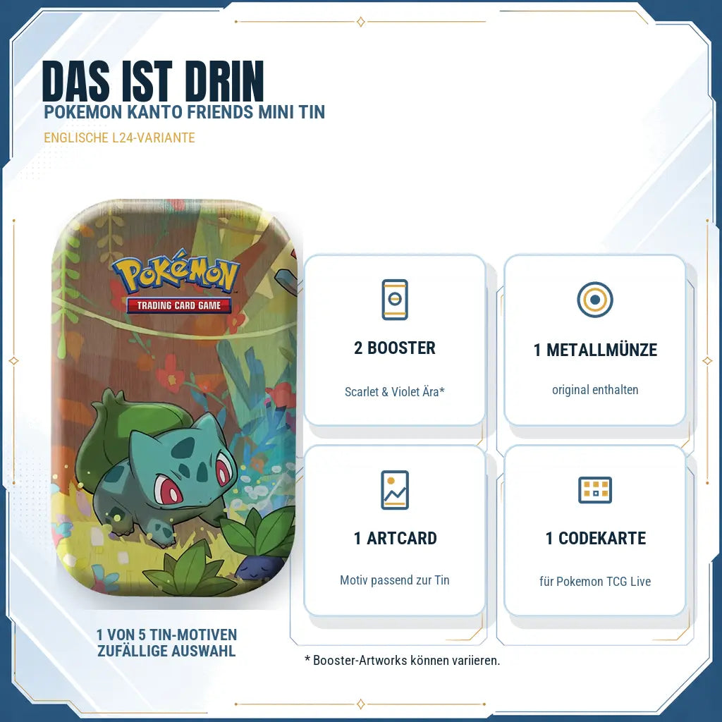 Pokemon Kanto Friends Mini Tin