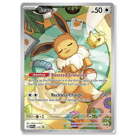 Pokemon Eevee Illustration Rare SVP EN 173 – exklusive Promo-Karte aus der Prismatic Evolutions Elite Trainer Box