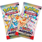2 Prismatic Evolutions Booster Packs der Pokemon Mini Tin