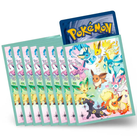 Pokemon Prismatic Evolutions Super Premium Collection – 65 Kartenhüllen mit Eeveelutions-Motiv