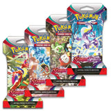 Alle 4 Artworks des Pokemon Scarlet & Violet Sleeved Boosters – Koraidon, Miraidon, Starter und weiteres Legenden-Pokemon