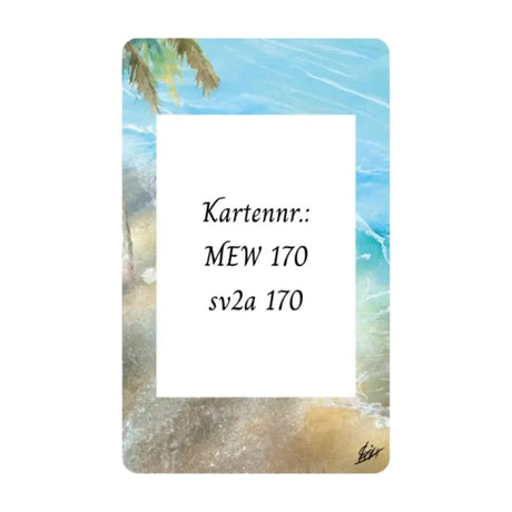 Schiggy 151 Extended Art Acryl Case Kartennummer MEW 170 – bei CardsRfun