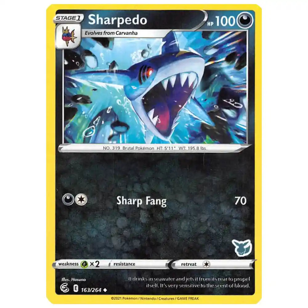 Sharpedo - 163/264 (Eevee Stamped) - Battle Academy 2022 (BA22) CardsRfun