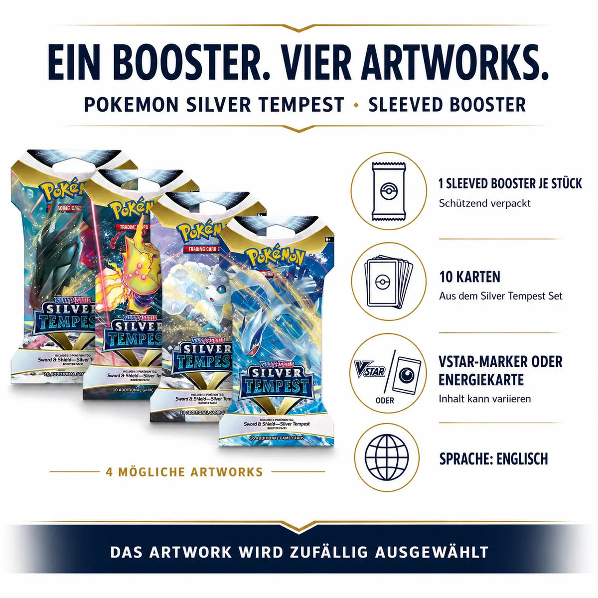 Pokemon Silver Tempest - Sleeved Booster