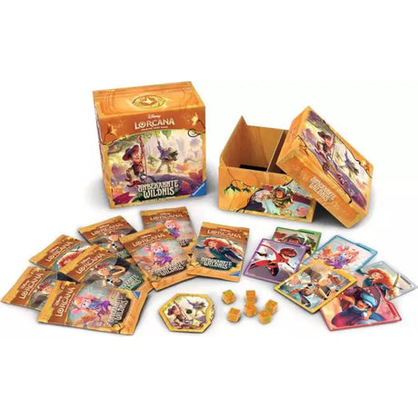 Disney Lorcana Schatzkiste Unbekannte Wildnis Inhalt ausgebreitet – bei CardsRfun