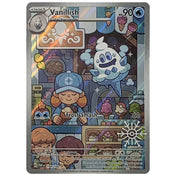 Vanillish PAR 190/182 Illustration Rare mit Schneeflocken-Stempel – holografische Winter-Promo-Karte, Near Mint