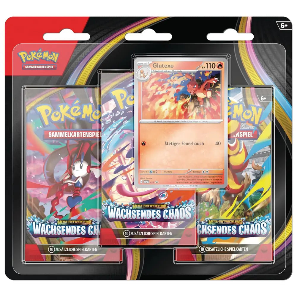 Pokemon Wachsendes Chaos: 3-Pack Blister (DE)