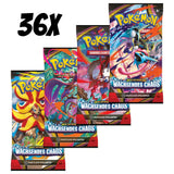 Wachsendes Chaos Display – alle vier Artworks: Mega Greninja ex, Mega Floette ex, Mega Pyroar ex, Mega Dragalge ex