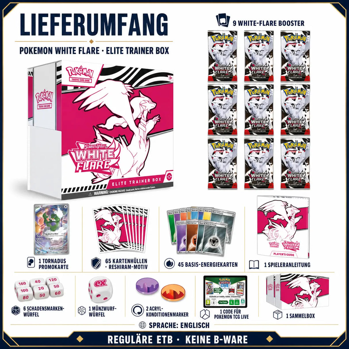 Pokemon White Flare- Elite Trainer Box (SV 10.5)