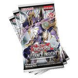 Yu-Gi-Oh! Alliance Insight Booster DE – vier aufgefaecherte Booster-Packs, Deutsche Ausgabe 1. Auflage mit 25th Anniversary Logo