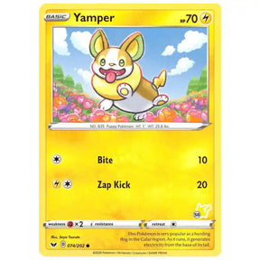 Yamper - 074/202 (#1/58 Pikachu Stamped) - Battle Academy 2022 (BA22) CardsRfun