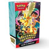 Pokemon Ascended Heroes Booster Bundle – Box-Front mit Mega Dragonite ex, Mega Charizard, Ho-Oh und Lucario