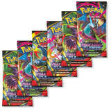 Pokemon Phantasmal Flames – 6 einzelne Booster Packs mit verschiedenen Artworks auf weißem Hintergrund