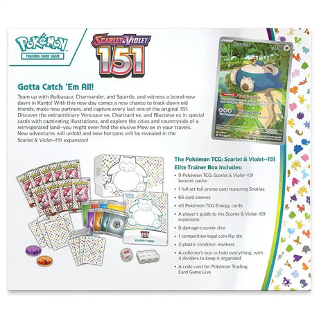 Pokemon Scarlet & Violet 151 - Elite Trainer Box CardsRfun