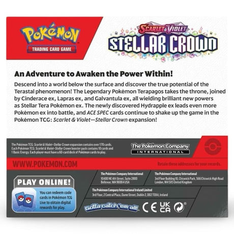 Pokemon Stellar Crown Display Rückseite – Set-Infos SV07 – bei CardsRfun