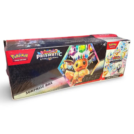 Pokemon Prismatic Evolutions Surprise Box & Booster Bundle - 2 Pack (US exklusive) CardsRfun